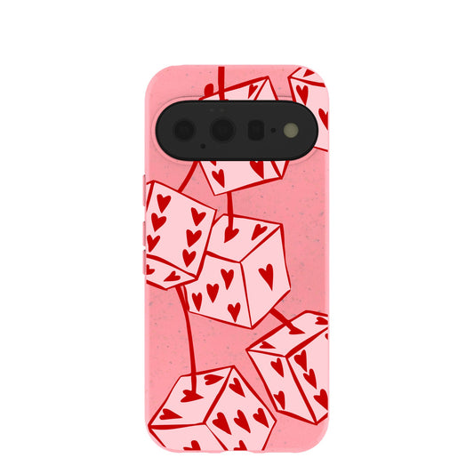 Bubblegum Pink Dicey Cherries Google Pixel 11 Case
