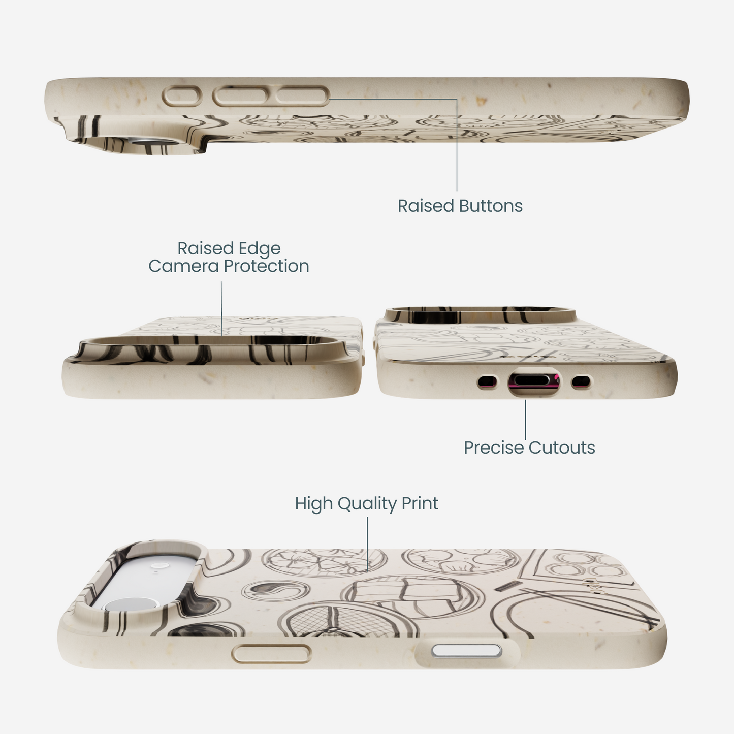 London Fog Dimsum Doodles iPhone Air Case