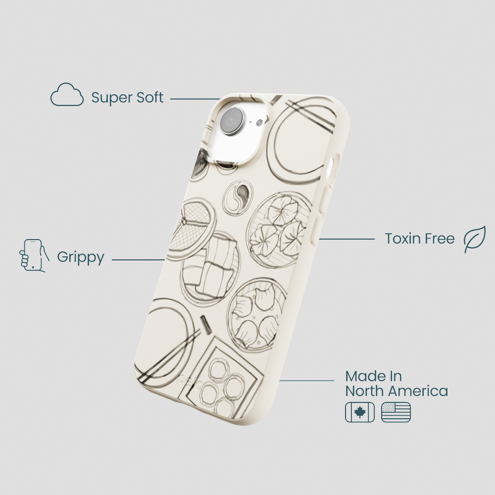 London Fog Dimsum Doodles iPhone 16e/17e Case