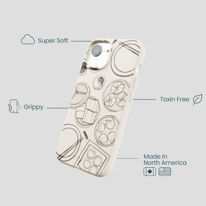 London Fog Dimsum Doodles iPhone 16e/17e Case