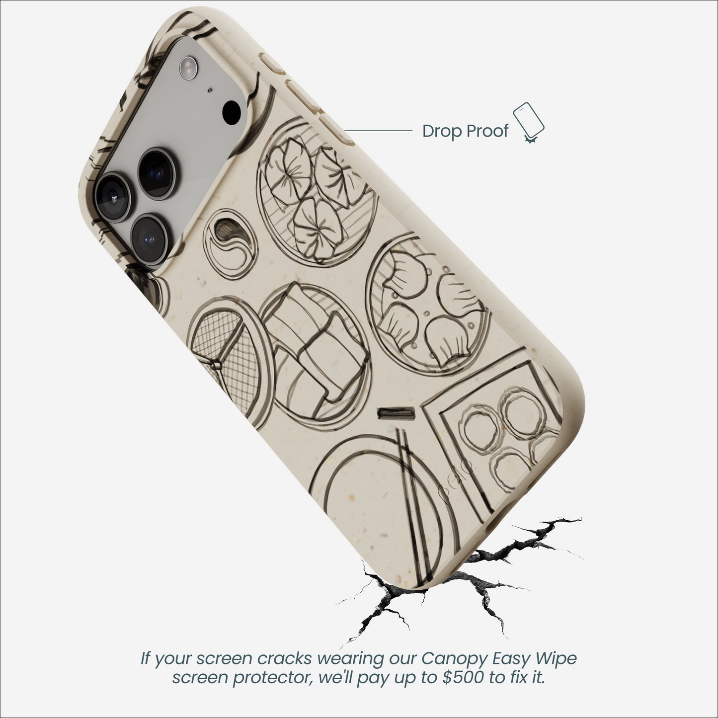 London Fog Dimsum Doodles iPhone 17 Pro Max Case