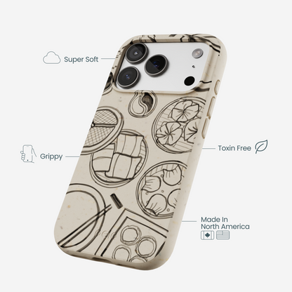 London Fog Dimsum Doodles iPhone 17 Pro Case