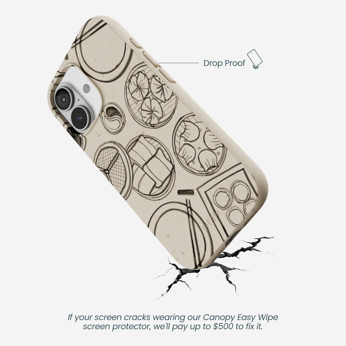 London Fog Dimsum Doodles iPhone 17 Case