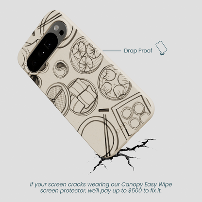 London Fog Dimsum Doodles Google Pixel 10 Pro XL Case