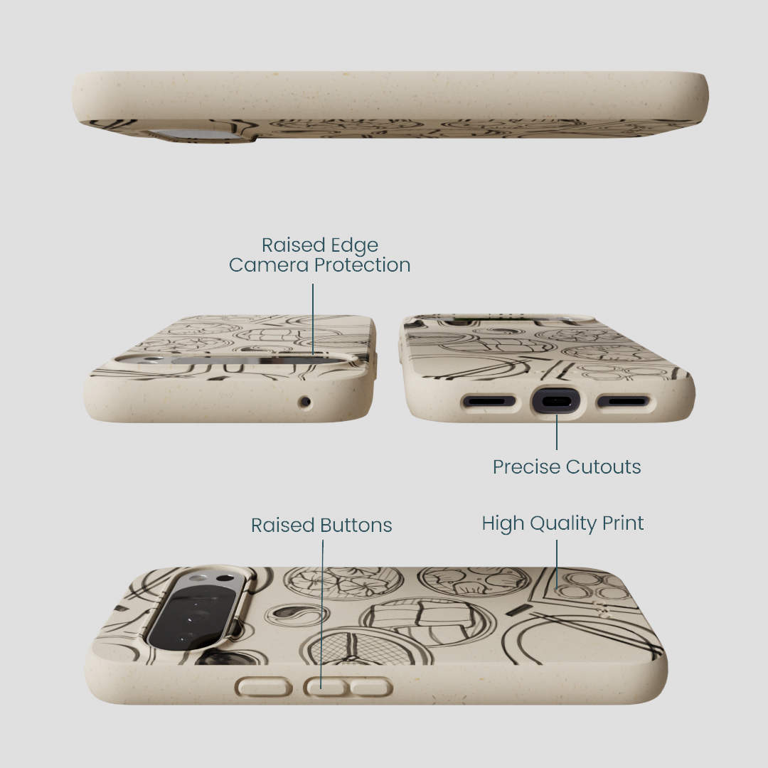 London Fog Dimsum Doodles Google Pixel 10 Pro XL Case