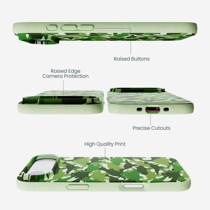 Sage Green Dino Camo iPhone Air Case
