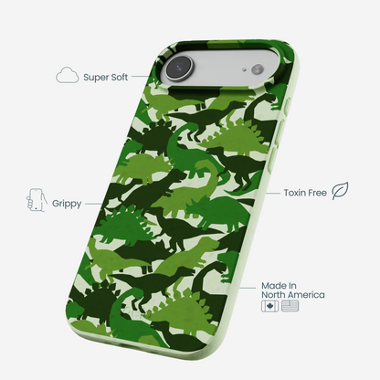 Sage Green Dino Camo iPhone Air Case