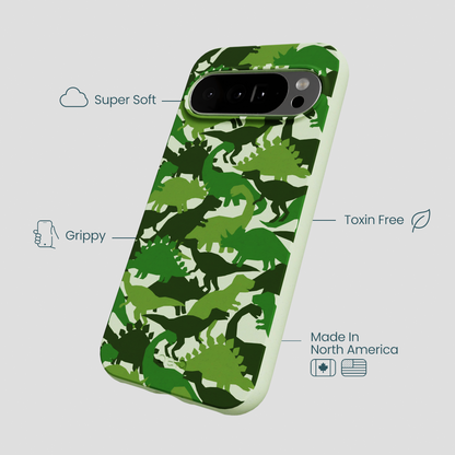 Sage Green Dino Camo Google Pixel 10 Pro XL Case