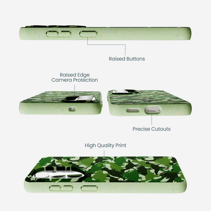 Sage Green Dino Camo Samsung Galaxy S26 Case