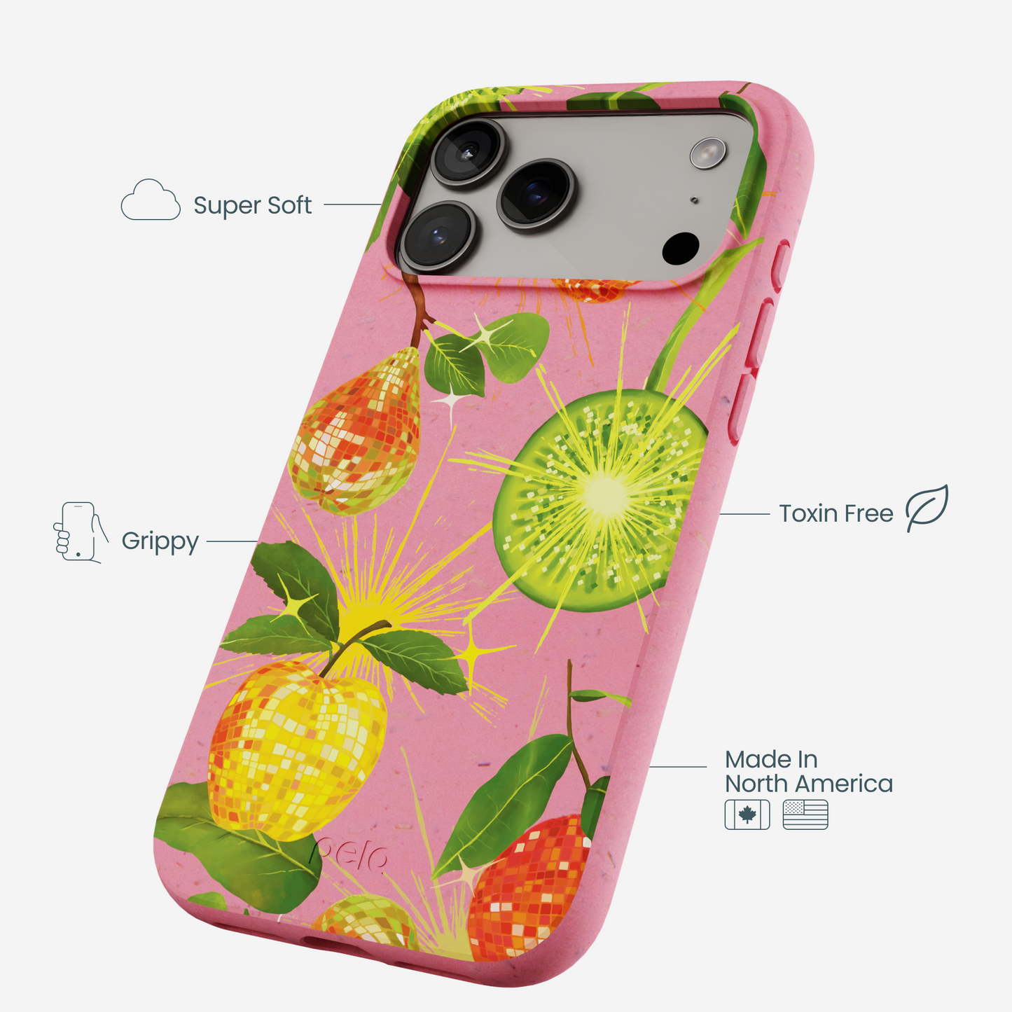 Bubblegum Pink Disco Fruity iPhone 17 Pro Max Case