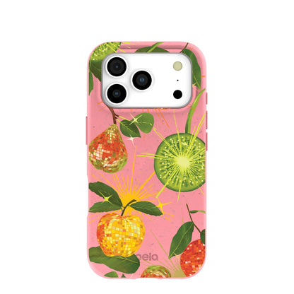 Bubblegum Pink Disco Fruity iPhone 17 Pro Case