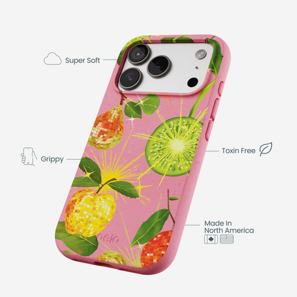 Bubblegum Pink Disco Fruity iPhone 17 Pro Case