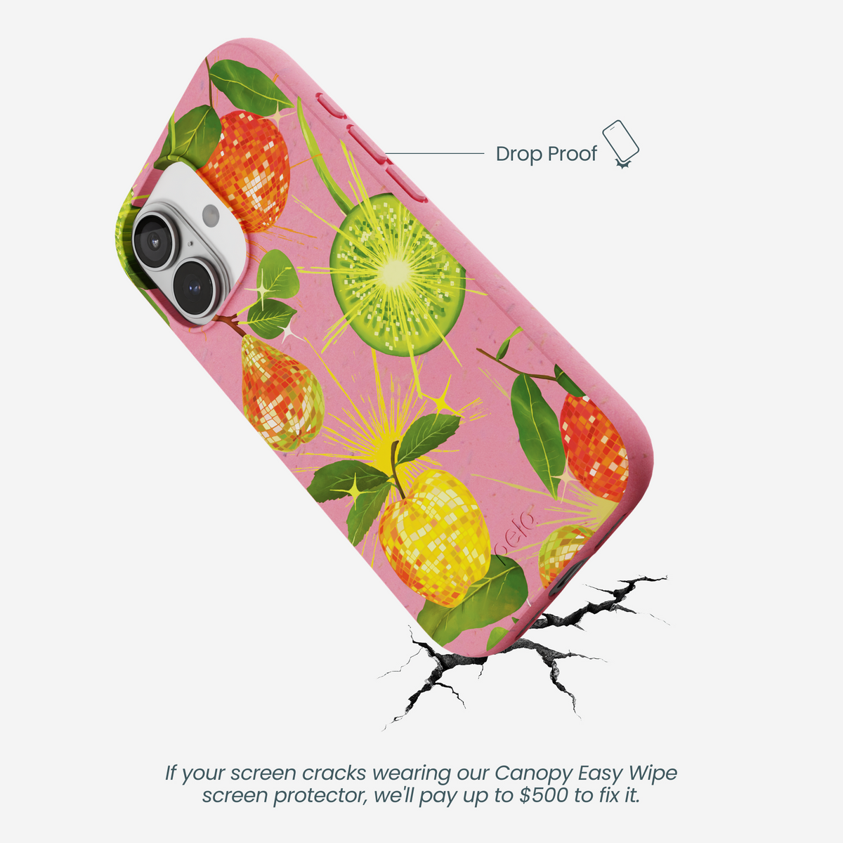 Bubblegum Pink Disco Fruity iPhone 17 Case