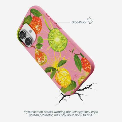 Bubblegum Pink Disco Fruity iPhone 17 Case