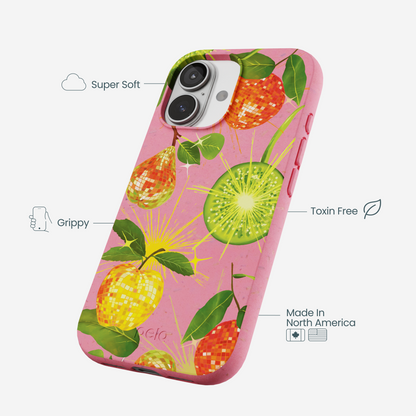 Bubblegum Pink Disco Fruity iPhone 17 Case