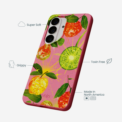 Bubblegum Pink Disco Fruity Samsung Galaxy S26 Case