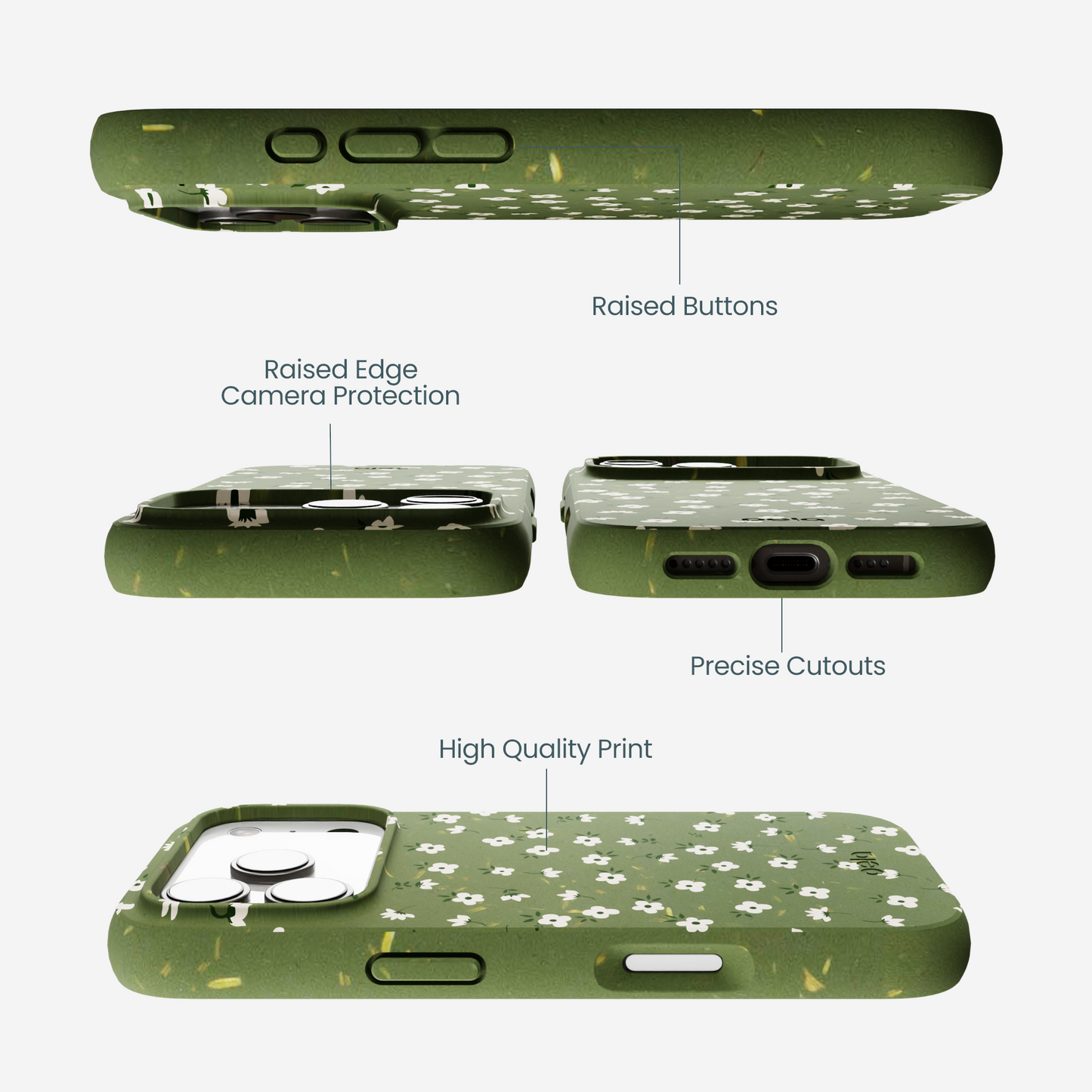 Forest Floor Ditzy Greens iPhone 17 Pro Case