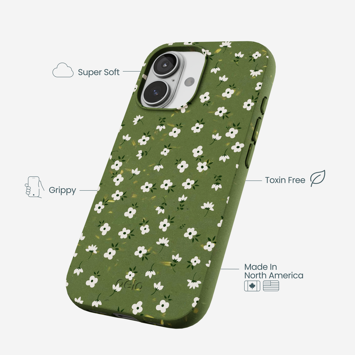 Forest Floor Ditzy Greens iPhone 17 Case