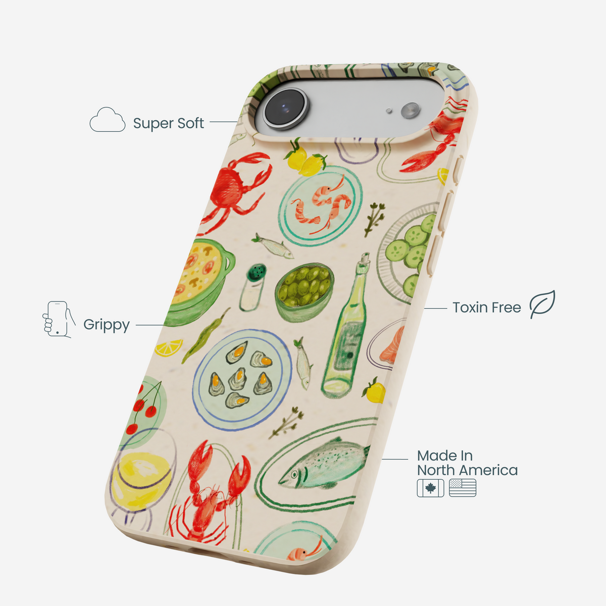 Seashell Dock and Dine iPhone Air Case