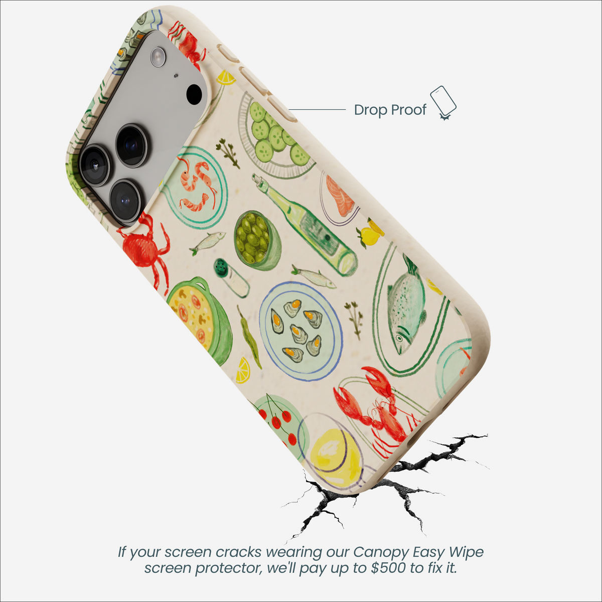 Seashell Dock and Dine iPhone 17 Pro Max Case