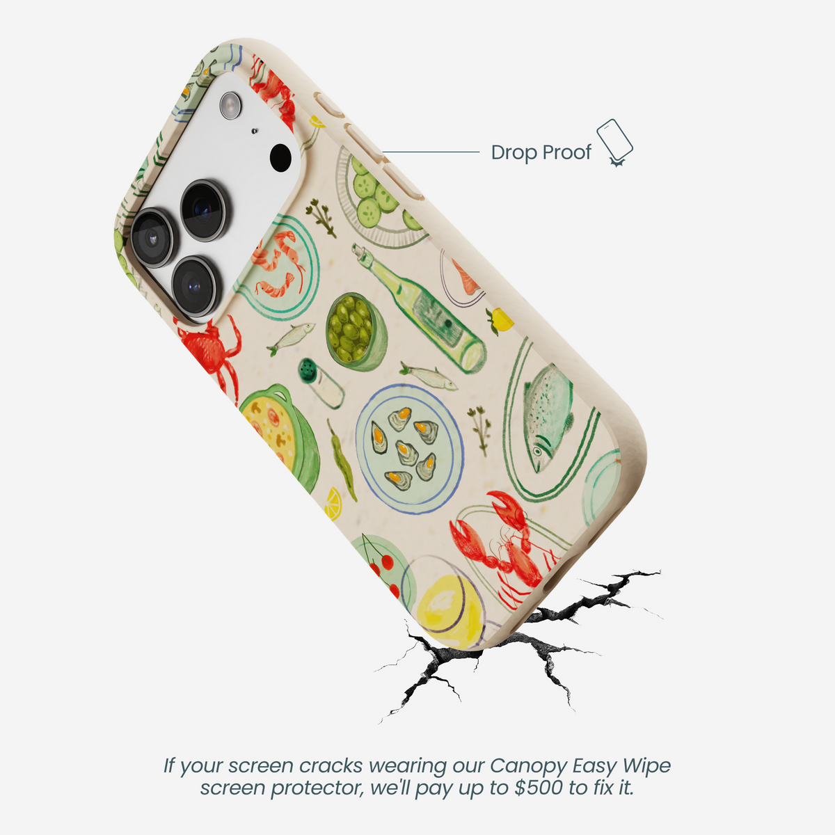 Seashell Dock and Dine iPhone 17 Pro Case