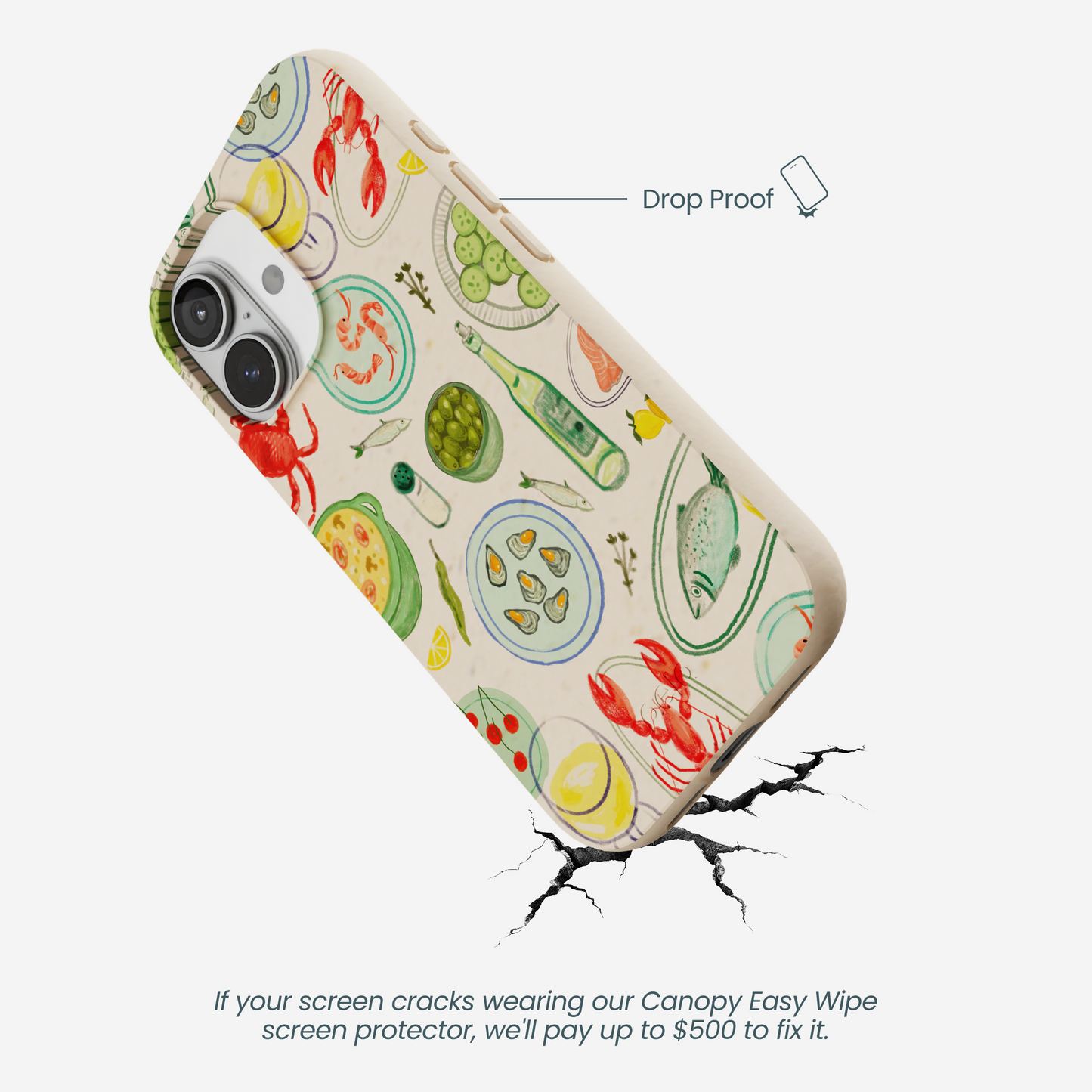Seashell Dock and Dine iPhone 17 Case