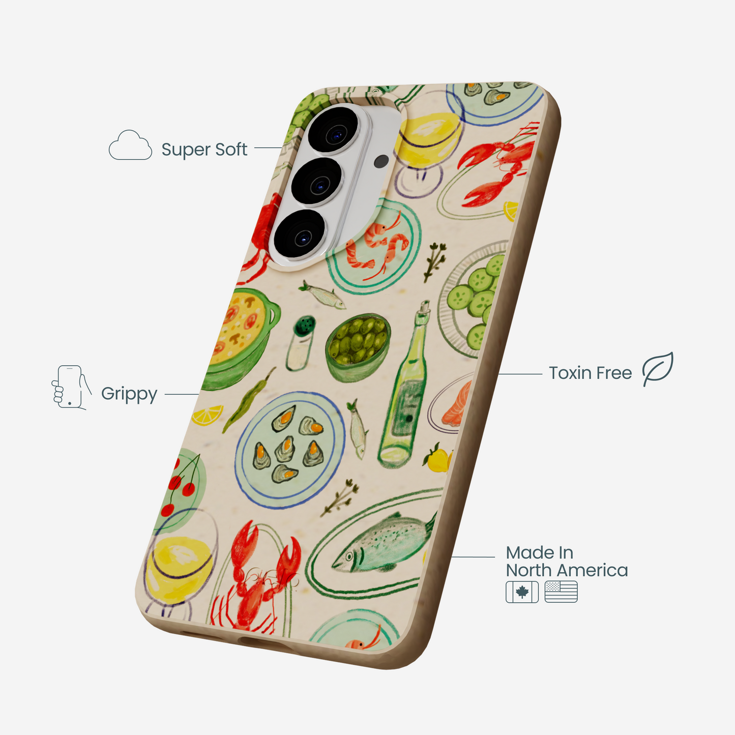 Seashell Dock and Dine Samsung Galaxy S26 Case