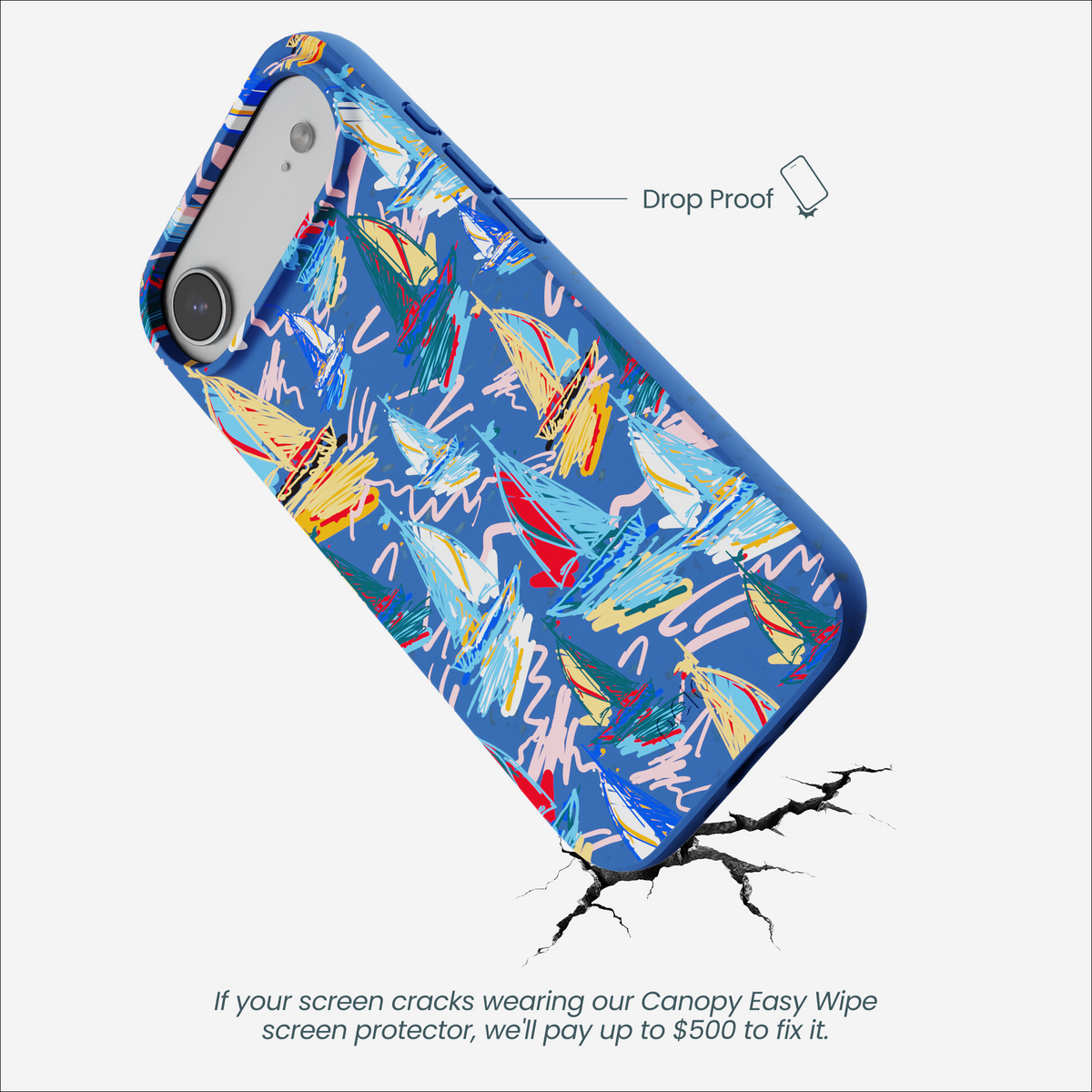 Electric Blue Dockside Dreams iPhone Air Case