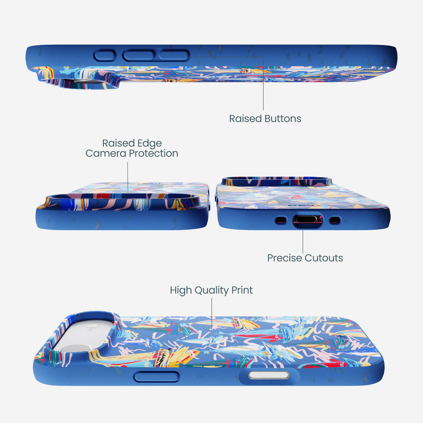 Electric Blue Dockside Dreams iPhone Air Case