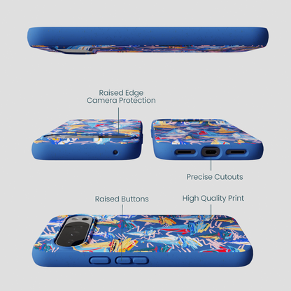 Electric Blue Dockside Dreams Google Pixel 10 Pro XL Case
