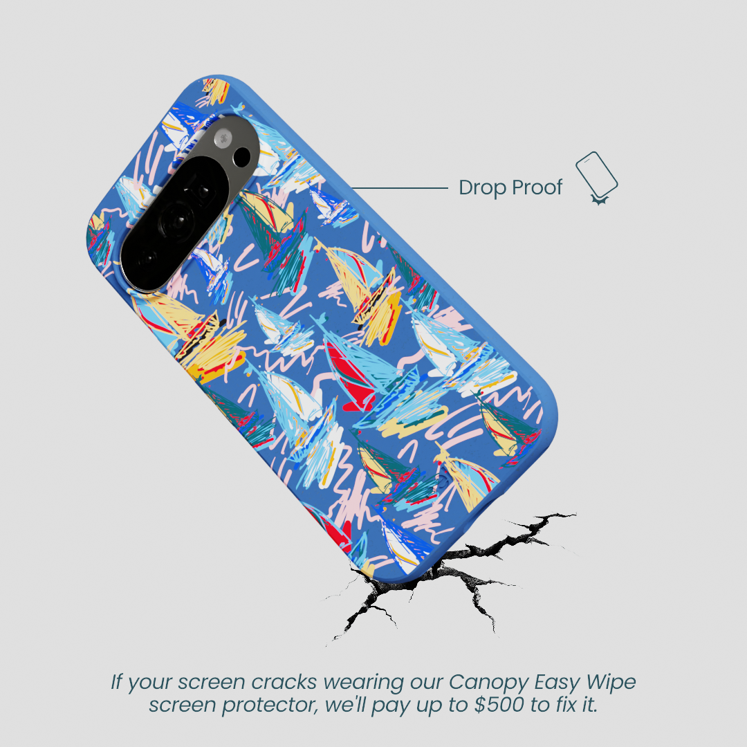 Electric Blue Dockside Dreams Google Pixel 10/10 Pro Case