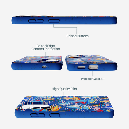 Electric Blue Dockside Dreams Samsung Galaxy S26 Case