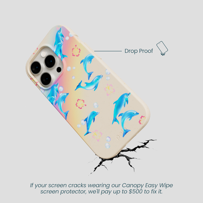 Seashell Dolphin Sunset iPhone 15 Pro Case