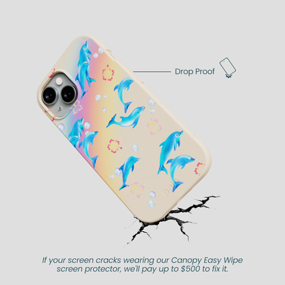 Seashell Dolphin Sunset iPhone 15 Case