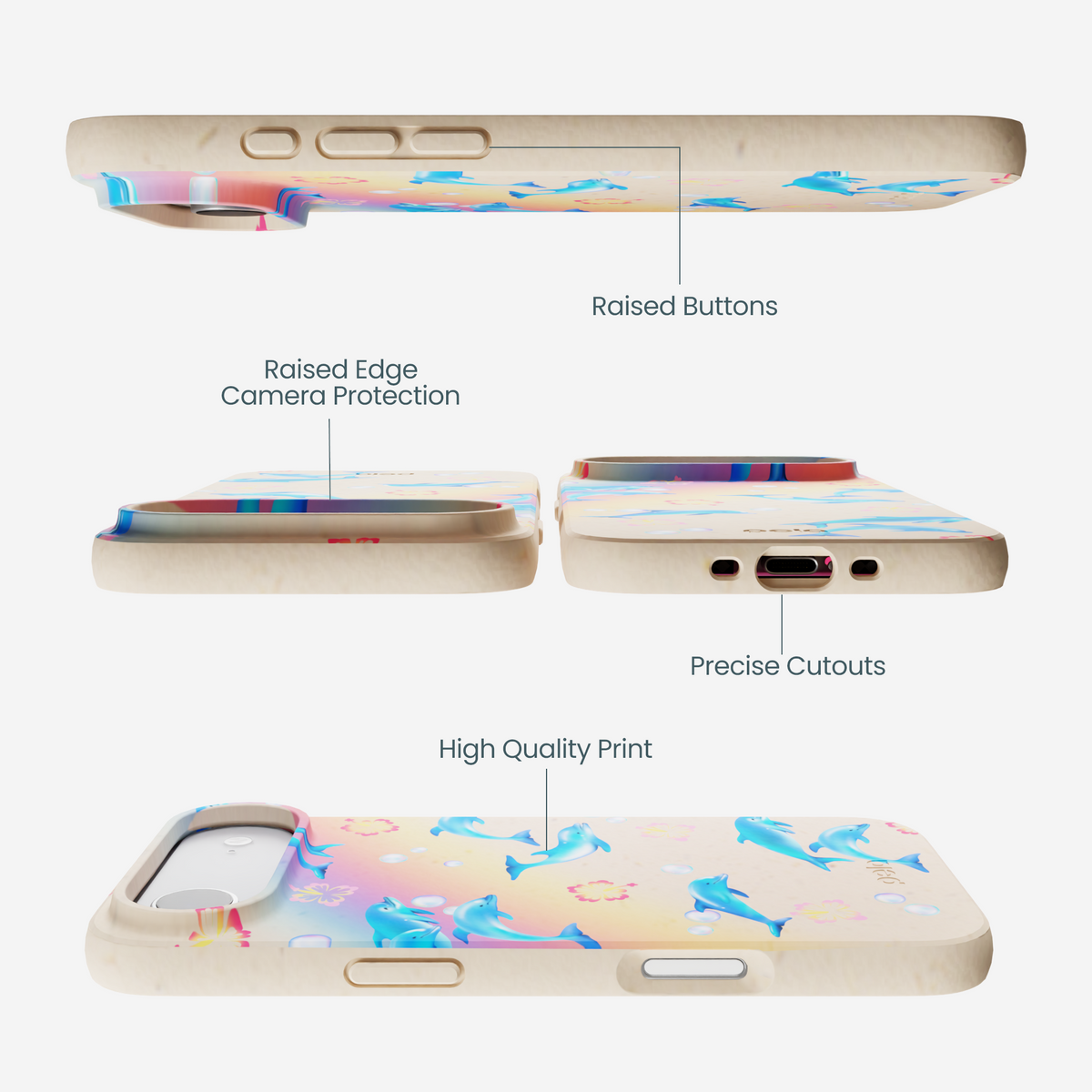 Seashell Dolphin Sunset iPhone Air Case