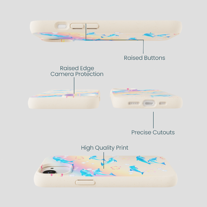 Seashell Dolphin Sunset iPhone 16e/17e Case