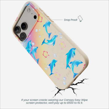 Seashell Dolphin Sunset iPhone 17 Pro Max Case