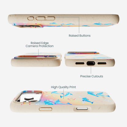 Seashell Dolphin Sunset iPhone 17 Pro Max Case