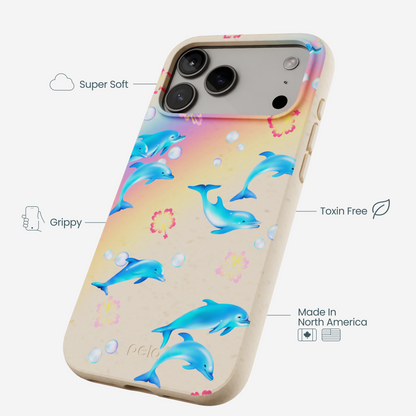 Seashell Dolphin Sunset iPhone 17 Pro Max Case