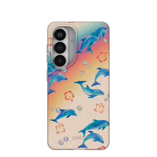 Seashell Dolphin Sunset Samsung Galaxy S26 Case
