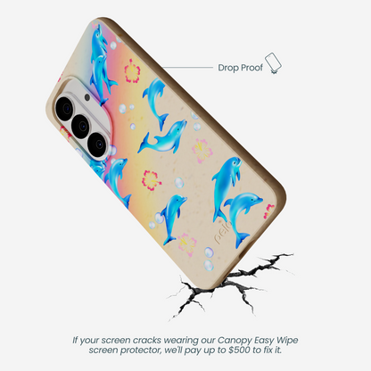Seashell Dolphin Sunset Samsung Galaxy S26 Case