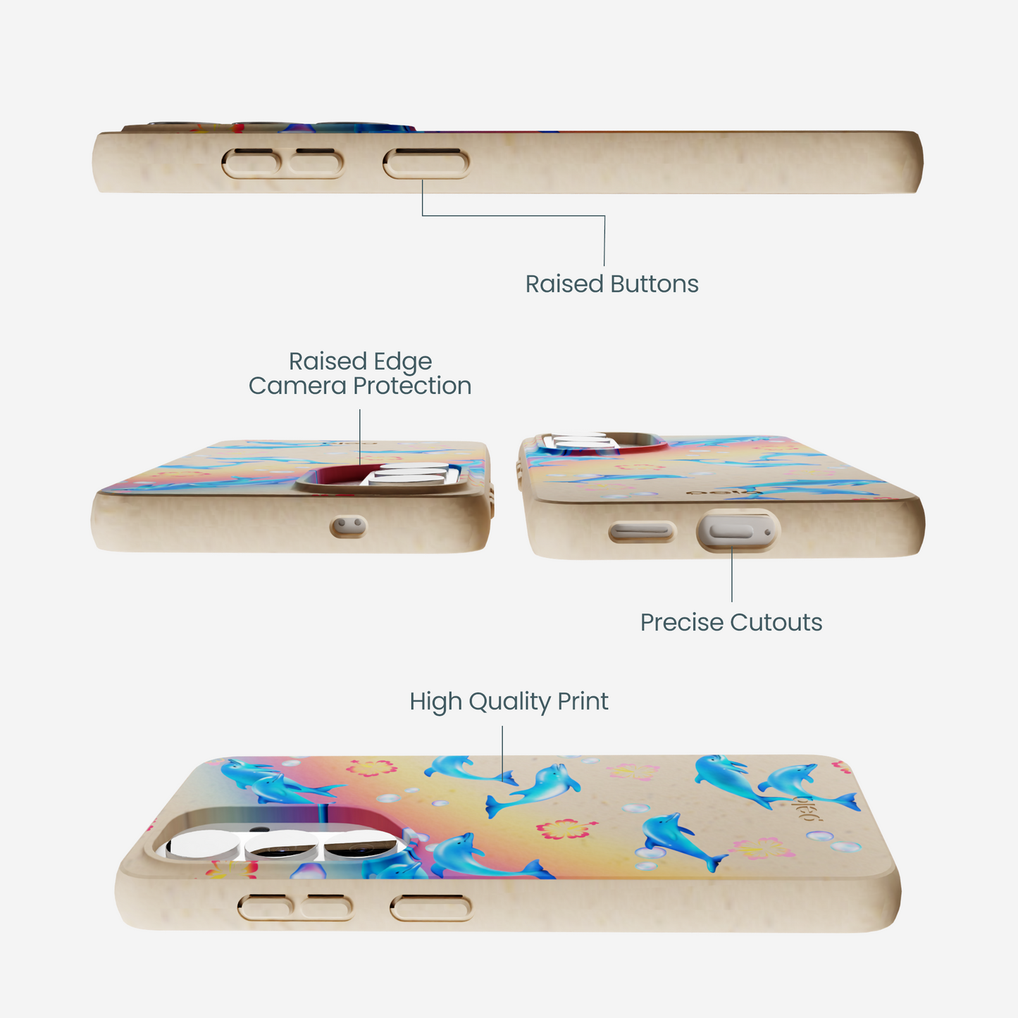 Seashell Dolphin Sunset Samsung Galaxy S26 Case