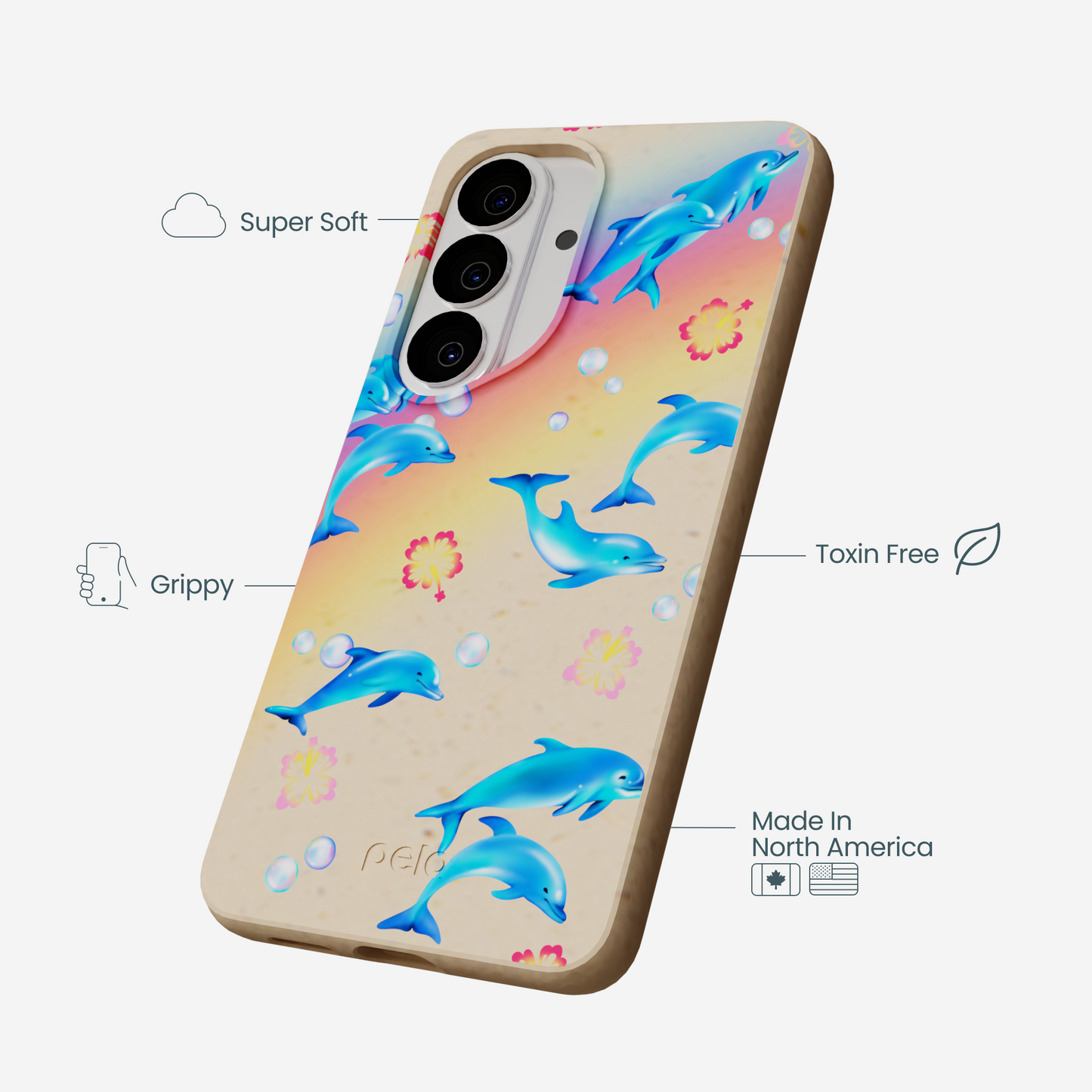 Seashell Dolphin Sunset Samsung Galaxy S26 Case
