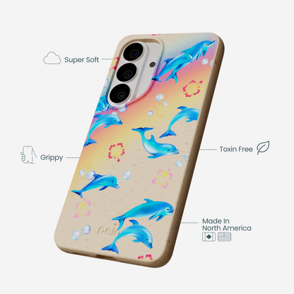 Seashell Dolphin Sunset Samsung Galaxy S26 Case