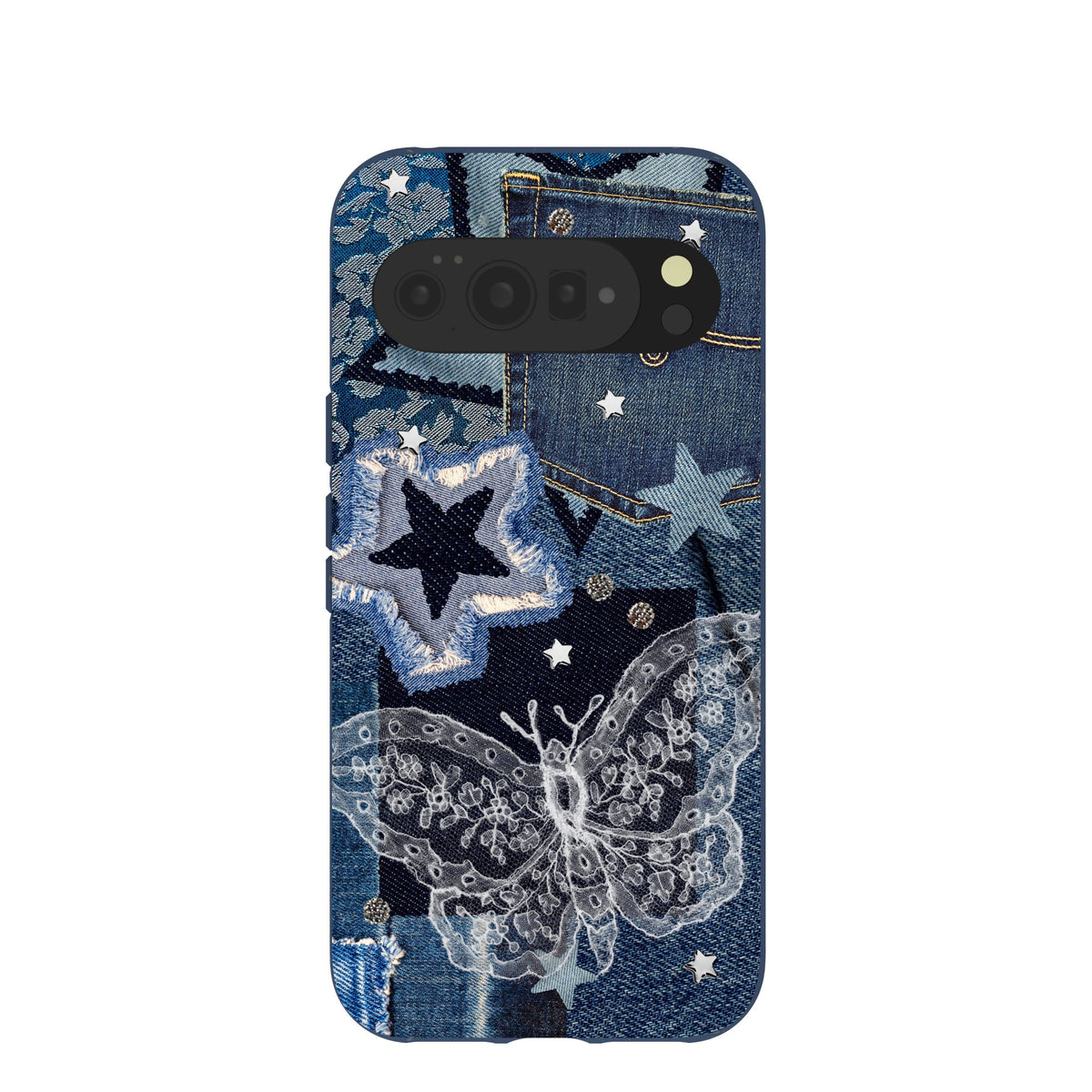 Navy Blue Double Denim Google Pixel 10 Pro XL Case