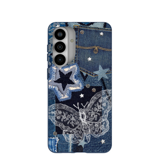 Navy Blue Double Denim Samsung Galaxy S26+(Plus) Case