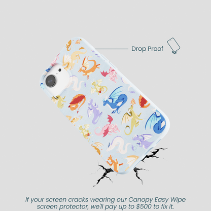 Powder Blue Dragon Cuties iPhone 16e/17e Case