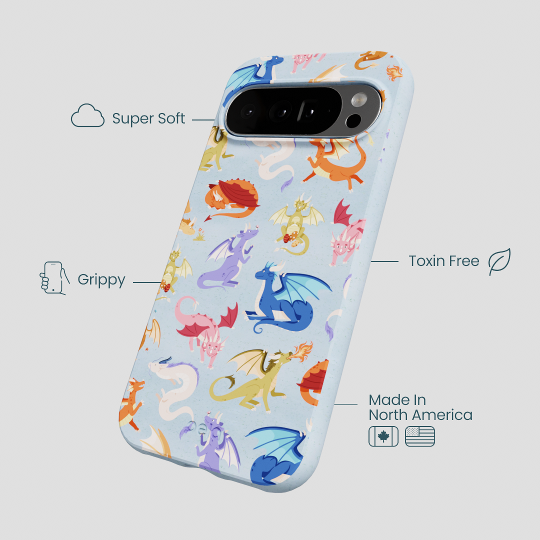 Powder Blue Dragon Cuties Google Pixel 10 Pro XL Case