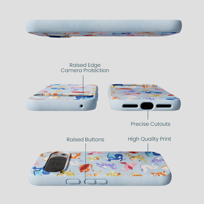 Powder Blue Dragon Cuties Google Pixel 10/10 Pro Case