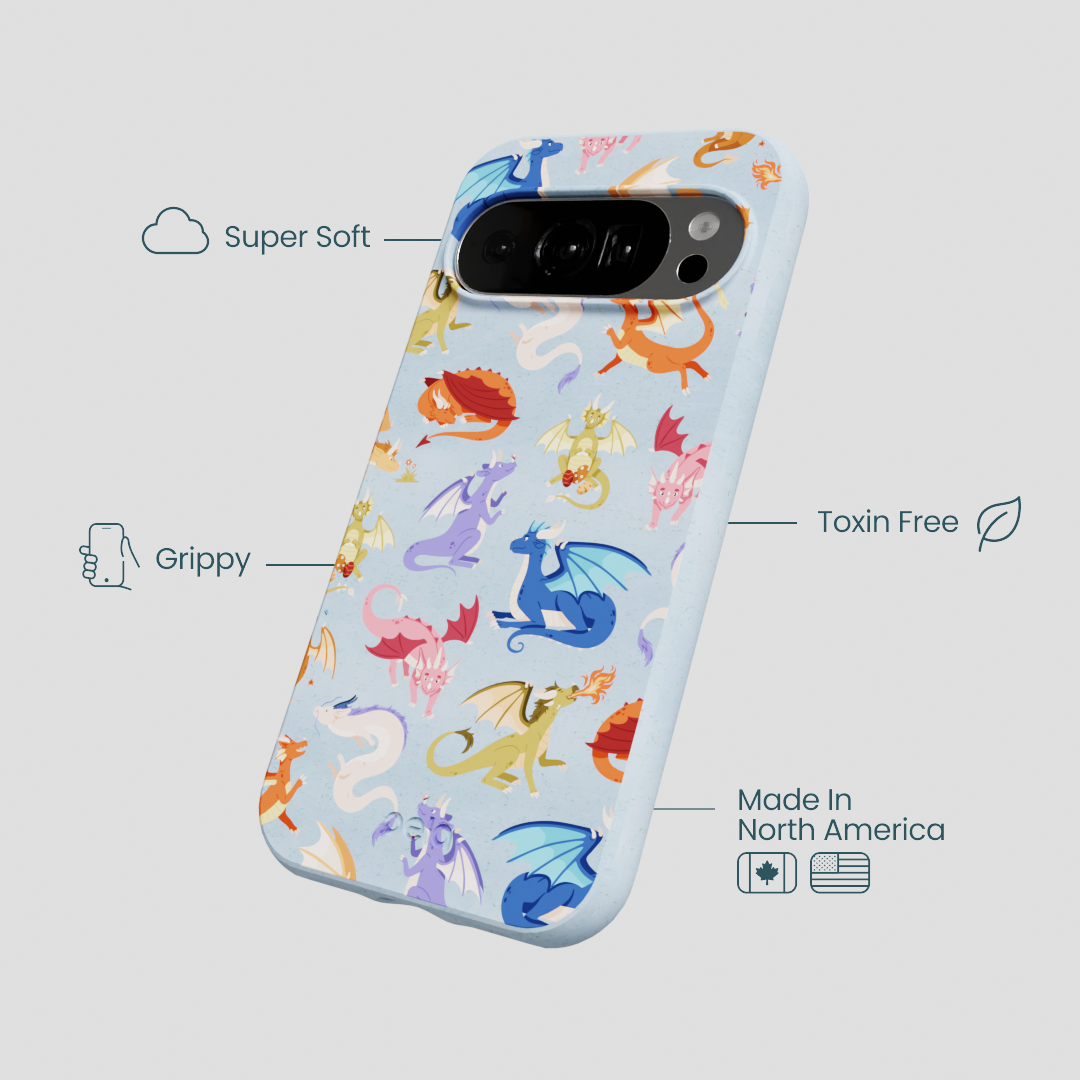 Powder Blue Dragon Cuties Google Pixel 10/10 Pro Case